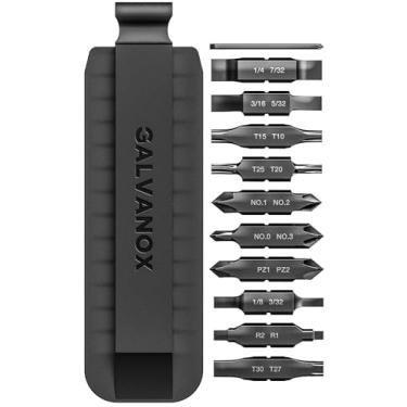 Imagem de Galvanox Kit de brocas de substituição para multiferramentas Leatherman - conjunto de 11 pontas Phillips, Torx e chave de fenda plana com suporte