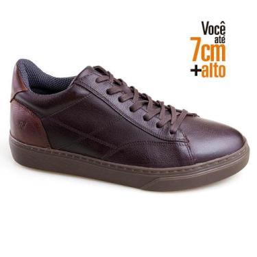 Imagem de Sapatênis Fly Alth Você + Alto Masculino Rafarillo, 41, Café