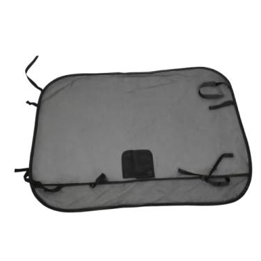 Imagem de Generic Rede divisória para cães em carros, para bancos da 2ª e 3ª filas, preta, com proteção para o banco traseiro e porta-malas, 133cm X 97cm