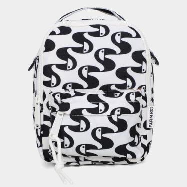 Imagem de Mochila Farm Borogodó Feminina, Branco, Preto, Único