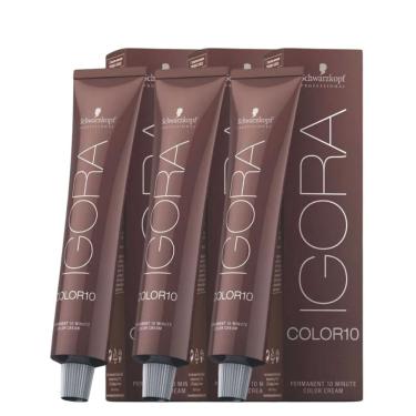 Imagem de Schwarzkopf Igora Color10 3x 4/00 Castanho Medio