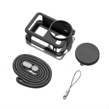 Imagem de Capa protetora de silicone para DJI Osmo Action 6, à prova de poeira, antiarranhões, antiqueda, capa protetora de silicone para DJI Osmo Action 6, vem com alça de mão, tampa de lente de câmera