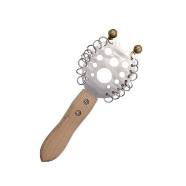 Imagem de Jiayouy Percussão Captura Chocalho Instrumento Sino de Metal Efeitos Sonoros com Cabo de Madeira, Acessórios para Agitadores de Percussão Manual