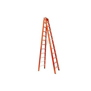 Imagem de Escada tesoura dupla em fibra de vidro 12 degraus 3,60 m - ESC12360 - Rotterman