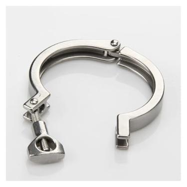 Imagem de Braçadeira C de aço inoxidável 304 de grau higiênico SUS de 12,7 cm para virola OD de 145 mm