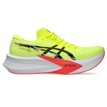 Imagem de ASICS Tênis de corrida feminino Magic Speed 4, Segurança amarelo/preto, 37
