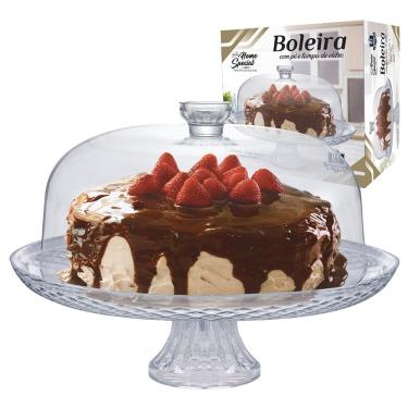 Imagem de Boleira Ruvolo Home Special em Vidro com Tampa e Pé