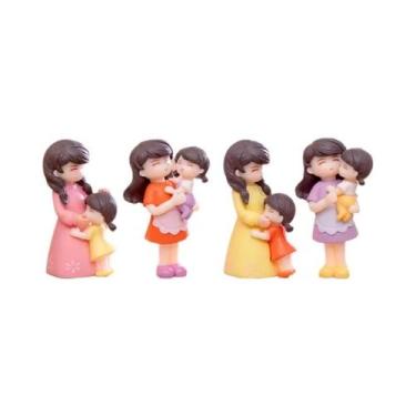 Imagem de Conjunto De Bonecas Mãe E Filha Miniaturas Para Decoração De Mesa Em C