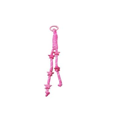 Imagem de Nova bolsa trançada longa e curta colorida com nó de corda multicolorida, tecido à mão, charmGS0089