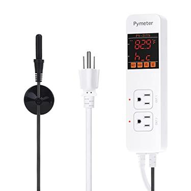 Imagem de Pymeter Aquário aquecedor termostato controlador de temperatura aquecimento e resfriamento água doce água salgada aquário