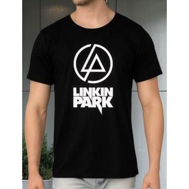 Imagem de Camisa Link Park Banda De Rock Algodão Fio 30.1 - Camisetas Lord, Pret