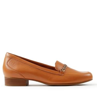 Imagem de Clarks Mocassim feminino Juliet Mia, Couro bronzeado, 36