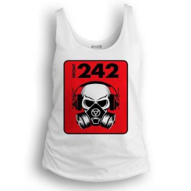 Imagem de Camiseta regata feminina Dasantigas malha 100% algodão estampa Front 2