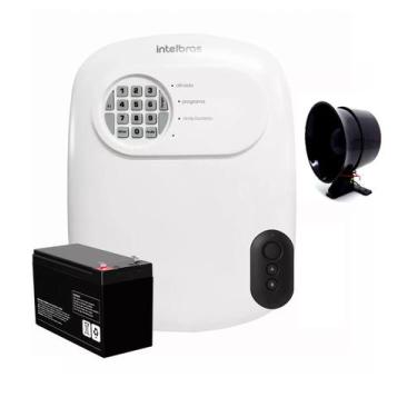 Imagem de Kit Central Alarme Anm 24 Net 1 Controles Intelbras Bateria e sirene