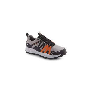 Imagem de Nevados Tênis de caminhada masculino Cayenne XT Low | Impermeável, Multi-Terrain Lug, Versátil, Cinza carvão/laranja queimado, 42
