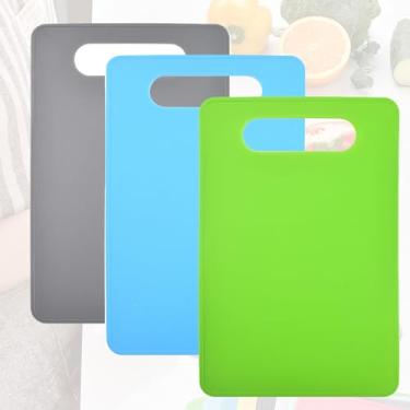 Imagem de Corte multiuso e salada auxiliar de alimentos, tábua de corte de plástico PP dupla face doméstica