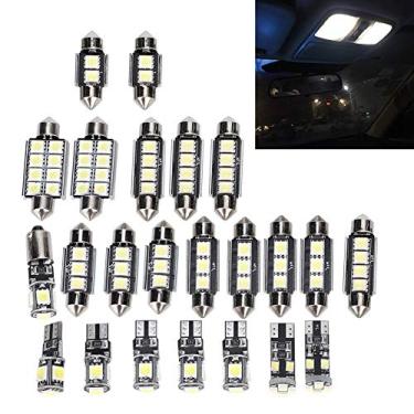 Imagem de Vroomoto Luz LED para carro, lâmpada branca LED SMD 6500K 150LM 12V T10, caixa de alumínio, sem atraso, longa vida, alta iluminação, fácil instalação, economia de energia, plug and play direto, 13