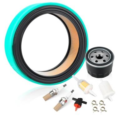 Imagem de Kit de filtro de ajuste 230015 compatível com soldador movido a motor Miller Bobcat 225 250 260 e Trailblazer 275 302 325, kit de manutenção pré-limpador de vela de ignição de filtro de combustível de
