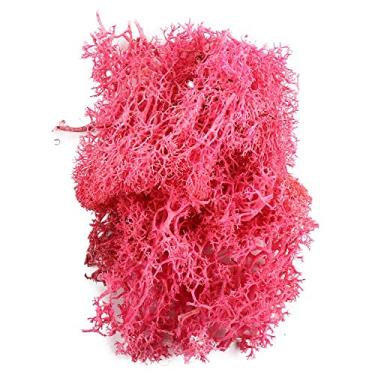 Imagem de Musgo falso, 20 g de musgo artificial para plantas, decoração de grama falsa para artesanato faça você mesmo, acessórios de jardim de fadas (rosa)