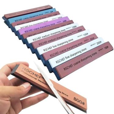 Imagem de Afiador De Facas Profissional Para Cozinha, Pedra De Amolar Fixa De 60