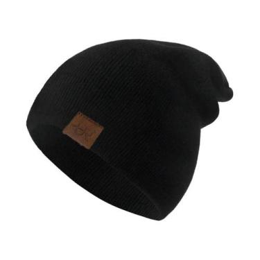 Imagem de Gorro Unissex De Malha Macia E Quente, Casual, Elegante, Liso, Para Us