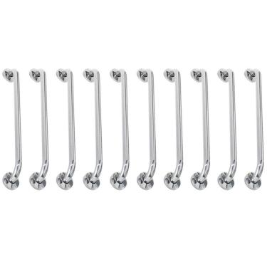 Imagem de Alça De Apoio Barra Inox 80cm Acessibilidade Kit 10 Unidades Idoso Deficiente Cadeirante