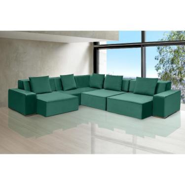 Imagem de Sofá De Canto Dubai 3,32x3,32m-verde