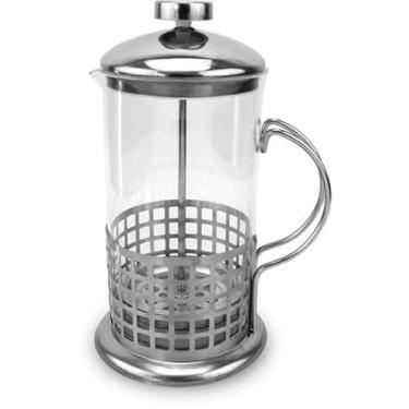 Imagem de Cafeteira Prensa Francesa 800ml Vidro com Inox Manual para Café e Chá | French Press Resistente | Preparo Artesanal Barista para Uso Doméstico