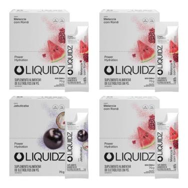 Imagem de LIQUIDZ® - Eletrólitos Zero Açúcar Jabuticaba|Melancia - 4Cx - 56 Sachês-Unissex