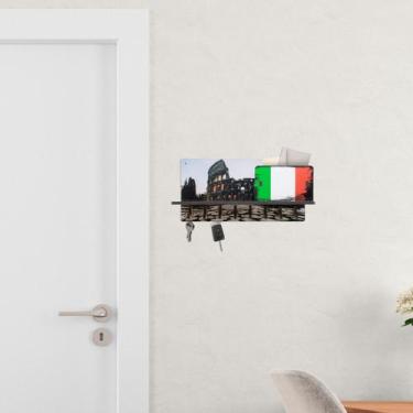 Imagem de Porta Chaves Itália Madeira Pinus Parede Pendurador - JABB