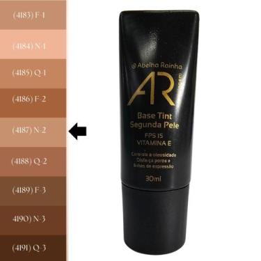 Imagem de Base Tint Segunda Pele Bege Médio N-2 FPS 15 AR Maquiagem Abelha Rainh