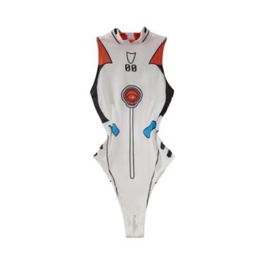 Imagem de Body Feminino Slim Fit Com Estampa De Desenho Animado, Sem Mangas, Gol