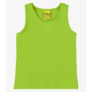 Imagem de Regata Infantil Feminina em Ribana Rovi Kids Verde, 1, Verde