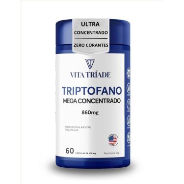 Imagem de Triptofano 860mg Concentrado 60 Cápsulas Premium Vita Tríade-Unissex