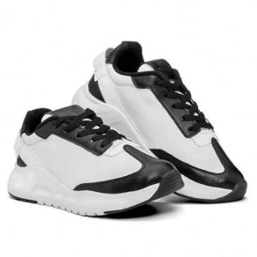 Imagem de Tênis Nalma Neoprene Detalhe Couro Sintético Limpa Fácil Feminino-Feminino