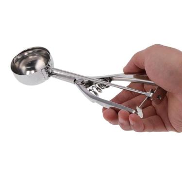 Imagem de Pegador Colher Com Ejetor De Sorvete Açaí Inox Bola 22cm