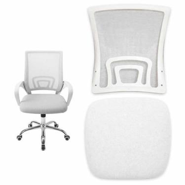 Imagem de Conjunto Assento e Encosto Cadeira Escritorio Reparo Trabalho Conforta