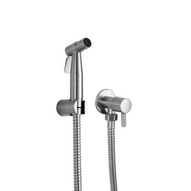 Imagem de Ducha Higiênica Banheiro Aço Inox 304 Escovado Completa 1/4 de Volta -