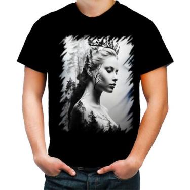 Imagem de Camiseta Colorida Pesca Rainha da Floresta Nórdica 1 - Kasubeck Store®