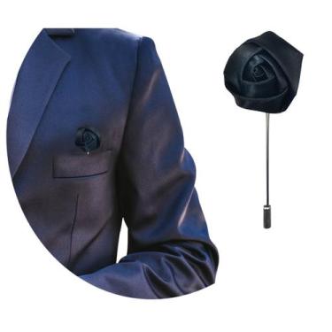 Imagem de Lapela Broche De Tecido Terno Casamento Noivo Padrinho Flor - RPires, 