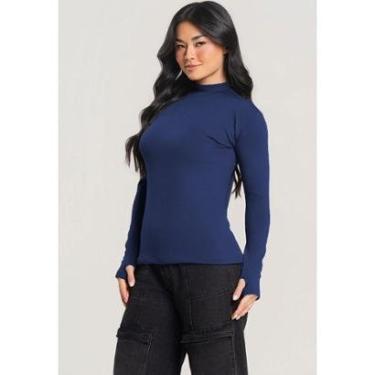 Imagem de Camisa Térmica Flanelada Peluciada Feminina Segunda Pele Frio Intenso Inverno Mvb Modas...