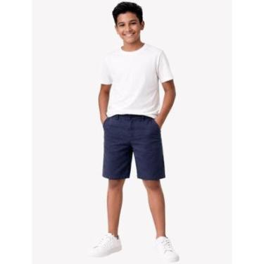 Imagem de Bermuda Calvin Klein Infantil Color Chino Azul Marinho-Masculino