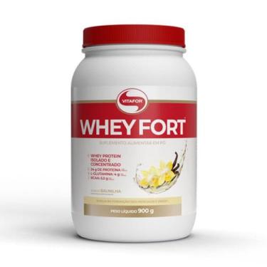 Imagem de Whey Fort Vitafor Sabor Baunilha com 900g - Whey Protein, Baunilha, 90