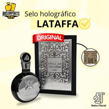 Imagem de Perfume Lattafa Fakhar Black Eau De Parfum 100ml Original - Com Selo H