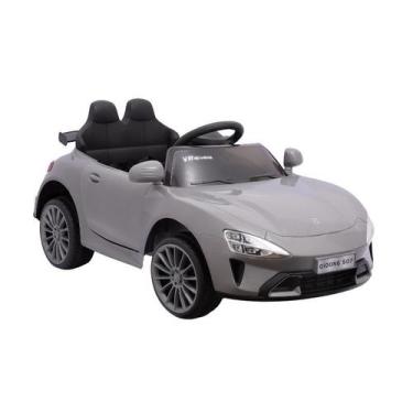 Imagem de Carrinho eletrico com controle remoto zu-7 12v cinza (ce25092) - zippy