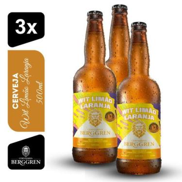 Imagem de Cerveja Wit limão Laranja Berggren 500ml Kit 3 unidades - Cervejaria B