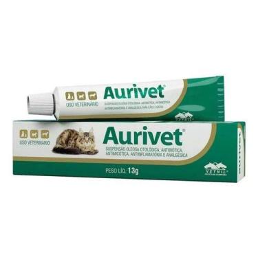 Imagem de Pomada Otológica Aurivet Cães E Gatos 13g Vetnil