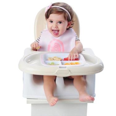 Imagem de Babador de Silicone Bebê Impermeável Pimpolho 94821, ROSA, UN