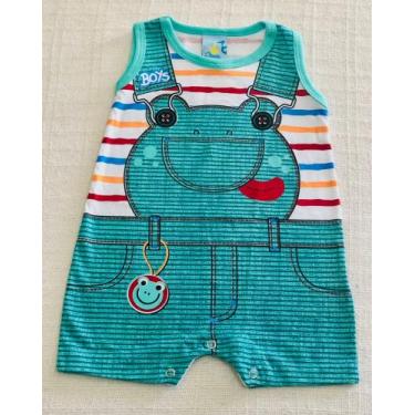 Imagem de Macaquinho Bebê Infantil Menino Verão Sapo - Dbimbi, P