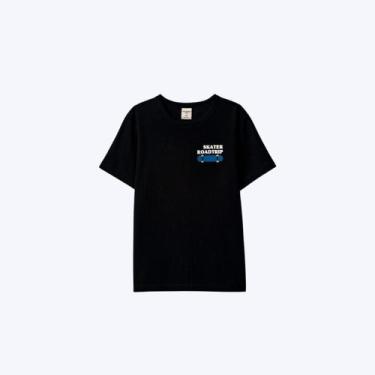 Imagem de Camiseta Preta Manga Curta Regular Skate Infantil Menino Hering Kids 5